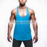 Shandao OEM Sleeveless Custom Design New Arrival Blue 100%polyester Gym Clothing Men thumbnail-2