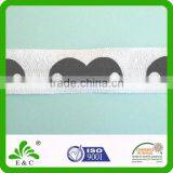 Moustache Print Fold Over Elastic FOE by Oeko-Tex100 Factory thumbnail-1