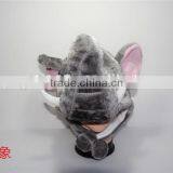 Cartoon Elephant Plush Warm Hat With Ear Poms And Flaps thumbnail-1