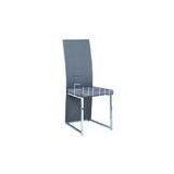 Unique Kitchen Dining Chairs Pu / Chrome Material 1 Year Warranty