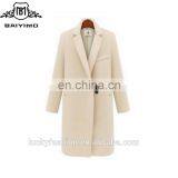 2017 BAIYIMO Women's Winter Jackets Coats Single Button Elegant Warm Thicken Long Women Coat thumbnail-1