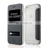 New Design Baseus Ultra-thin Leather Case With Caller ID Display for IPhone 6