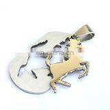 Factory Custom Top Quality Personality Stainless Steel Horse Pendant Charms thumbnail-3
