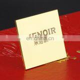 Custom Metal Square Shiny Gold Nameplate thumbnail-4
