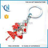 Multicolor Metal Charming Crystal Zodiac Charms Keychain thumbnail-4