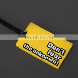 Custom personalized luggage tag low price silicone luggage tag wholesale OEM made PVC luggage tag