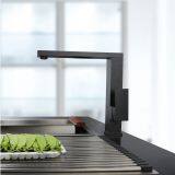 Deck Mounted Black Color Chrome Finished Swivel 3 Way Kitchen Faucet Supplier Brass Kitchen Faucet thumbnail-1