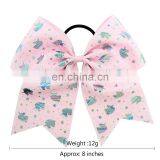 8Inches Girl Hairbands Children Unicorn Love Heart Print Hair Band With Bow thumbnail-5