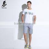 Factory Sale Leisure Black White o Neck Tee Shirts for Sale thumbnail-3