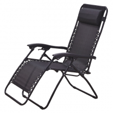 Zero Gravity Chair Adjustable Folding Reclining Patio Chair, Lounge Chair thumbnail-1