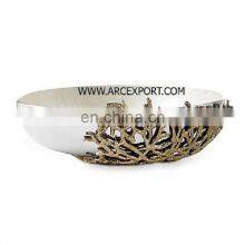 Brass Antique Flower Design Bowl thumbnail-3