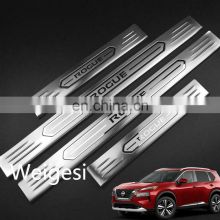 New 2021 Car Setup Accessories For Nissan ROGUE Stainless Steel Door Sill Scuff Plate Cover