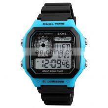 Skmei 1299 Japanese Designer Digital Hand Square Watch thumbnail-2