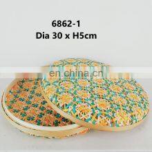 Best Price Hot Sale Round Woven Bamboo Gift Box, Woven Storage Basket Wholesale Made in Vietnam thumbnail-2