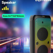 Sell Well ZQS10208 Super Power 50W Wireless 10-inch*2 Deep Bass OEM Party Speaker for Party thumbnail-6