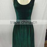 2016 New Cheap Sexy Girls Green Velvet Dress thumbnail-1