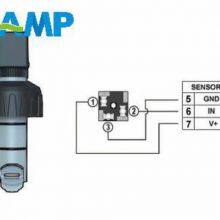 High-Precision F3.00 Rotary Flow Sensor With Push-Pull Output, 0.15-8 M/s Range, Corrosion-Resistant for PLC/Instrument Digital Input thumbnail-3
