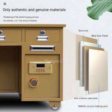 Mesa de Trabalho com Trava Multifuncional com Cofre Escondido, Ranura para Moedas e Buracos para Cabos de CPU – Design em Aço Espessado para Estações de Trabalho Seguras thumbnail-4