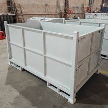 Warehouse Steel Logistics Crate Fixed Foldable Stackable Available thumbnail-1