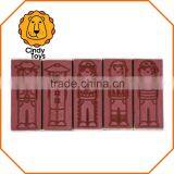 Wooden Rubber Stamps What's up - With the Boys ? 5 Pcs for Kids thumbnail-4