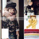 Wholesale Europe America Fashion Popular Cotton Polyster Mixed Kids Boys Girls Winter Scarf thumbnail-1