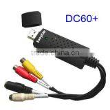 Shenzhen High Quality DVD Maker Easycap USB 2.0 Video Capture Adapter DC60+