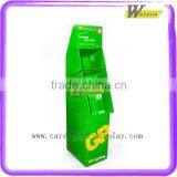 Supermarket Floor Shelf Stand Cardboard Promotion Display