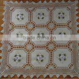 2015 Crochet Knitting Home Textile Cotton Fabric Designs Table Cloth