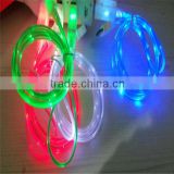 standard usb line with led charge line with led android charging cables