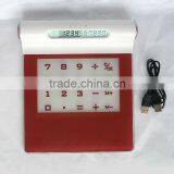 Usb Hub Calculator Mouse Pad With Speaker and Led Light