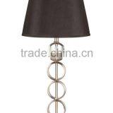 Four Ring 32"H Table Lamp With Black Shade,brushed Steel thumbnail-1