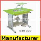 Whosale Cheap Morden Wooden Computer Desk Table With Wheels thumbnail-3