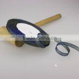 Gold/Silver Metallic Wired Ribbon Christmas Ribbon thumbnail-1