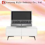 Hot Sale Modern Stainless Steel Leg 5-layer Black Tempered Glass TV Stand Cabinet Table thumbnail-5