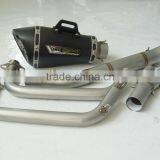 Racing Motorbike/Superbike Carbon Fiber Exhaust Slip-on System With Mid Pipe For YAMAHA R25 thumbnail-1