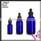 Cobalt Blue Essential Oil Glass Dropper Pipette Bottle for Lavender, Cig