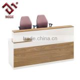 Wooden melamine front desk table