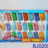 Cheap Small Plastic Toy Free Wheel Glider Pop up Army Tank Toy thumbnail-3