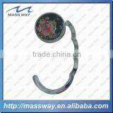 Printing Fashion Custom Foldable Portable Metal Purse Hook Hanger