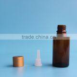 30ml Glass Amber Essential Oil Bottle With Orifice Reducer and Screw Cap thumbnail-3