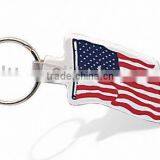 Mini National USA Metal Flag Keychain/keyring/keyholder thumbnail-1