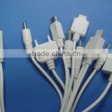Multifunctional 10 in 1 usb charger cable for mobile phone