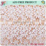 Fashion White Cute Six Leaf Petals Flower Hollow Out Lace Fabric Embroidery Wedding Embroidery Lace Fabric