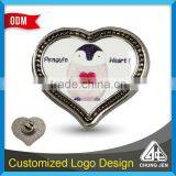 Custom Design Heart Shape Metal Pin Badges With Printed thumbnail-4