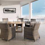 Luxury Wicker Dining Chair and Round Table