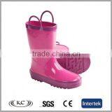 Low Price Sale Online Easy Wear Pure Pink Water Proof Rain Boots thumbnail-1