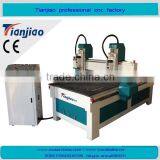 High Effiency Two Head Wood Cnc Kitchen Cabinet Manufacurtrng ATC Wood Cnc Router thumbnail-2
