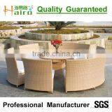 Hot Selling pe Garden Rattan Popular Outdoor Table Set HR2015 thumbnail-1