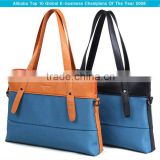 2014 popular leather laptop bag, ladies bag brand name