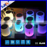Sweet Color Changing Touch Night Light Subwoofer Music Portable LED Lamp Mini Bluetooth Speaker for Mobile Phone